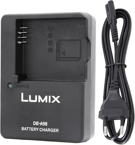 DE-A98 DMW-BLG10 Chargeur de Batterie Compatible avec Panasonic DE-A65BA DE-A99B Chargeur DC-G100 DC-ZS80 DC-GX9 DC-LX100 II DC-ZS200 DC-ZS70 DMC-GX80 DMC-GX85 DMC-ZS60 DMC-ZS100 Appareil Photo