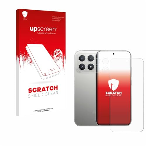 upscreen Schutzfolie für Xiaomi Poco F8 Pro 5G | (Display+Kamera) Transparenter Displayschutz Made in Germany Kristall-Klar Kratzschutz Anti-Fingerprint