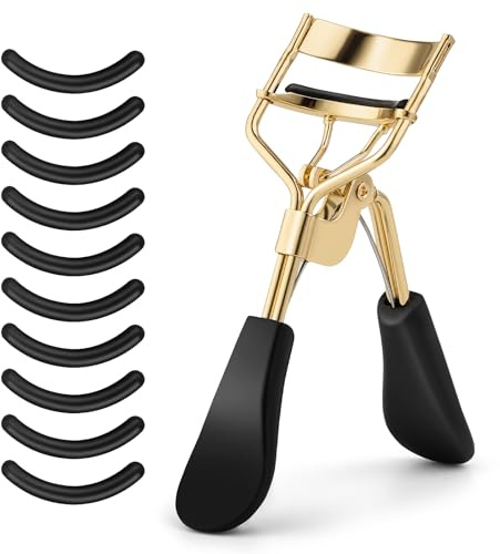 Sibba Professioneller Wimpernzange Eyelash Curler für Frauen Mädchen, Gold