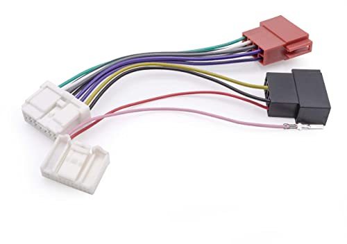 vhbw Adaptateur autoradio ISO compatible avec Renault Kangoo Rapid à partir de 2012, Z.E. à partir de 11/2011 modèle de voiture