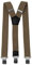 Fabio Farini Herren Hosenträger 4 cm Breite, elastisch & verstellbar mit 3 extra starken Metallclips in Y-Form Beige Hellbraun Grünbraun Khaki