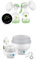 MAM 2-in-1 Single Electric Breast Pump, Flexible Use Electric and Manual Breast Milk Pump, Green & Electric Baby Bottle Steriliser & Express Bottle Warmer; with 6 Functions