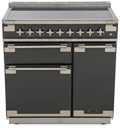ELS90EISL Elise 90cm Electric Range Cooker with Induction Hob - Slate Grey