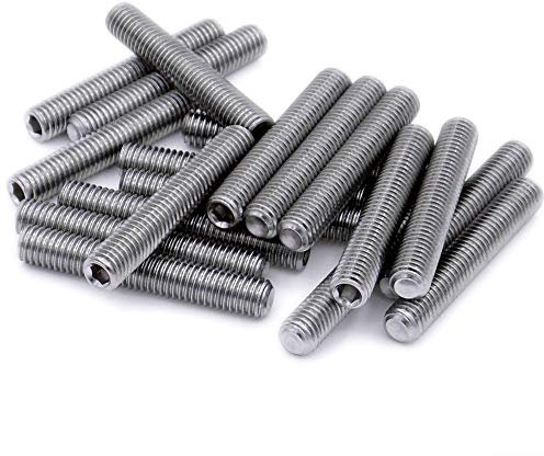 Lot de 20 vis sans tête M4 (4 mm x 40 mm) en acier inoxydable (A2)