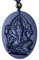 TYGJB Besot Anhänger Amulett Ganesha Elefant Obsidian direkte Lieferung mit Kette Obsidian Segen Anhänger Glück