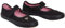 shelikes Girls Boys School PE Pumps Gym Black Trainers Touch Fastening Dance Plimsolls[Heart 2 UK]