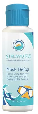 Stream2Sea Reef Friendly Mask Defog, Non-Toxic and Biodegradable Formula, Great for Scuba Divers, Ski Goggles, Sports Masks and Safety Goggles. 60 ml