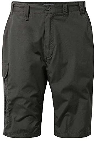 Craghoppers Herren Herren-Wanderhose Kiwi Convertible Mit Wasserabweisender Wander-Shorts, Bark, 34W EU