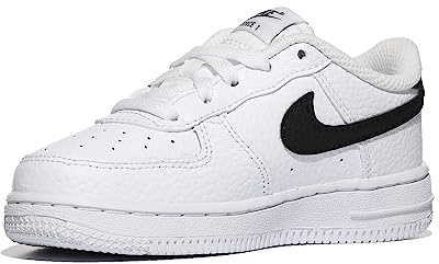 Nike Jungen Unisex Kinder Force 1 (TD) Gymnastikschuh, Weiß Schwarz, 27 EU