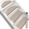 Floordirekt Stufenmatten Sabang | Halbrund oder Eckig | Sisaloptik | Treppenmatten in 7 Farben | Strapazierfähig & langlebig | Stufenteppich für Innen (Beige, Halbrund 56 x 19 cm)