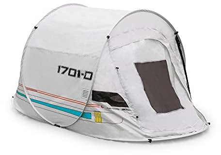 Star Trek: The Next Generation Shuttlecraft Justman 2-Personen-Campingzelt | Indoor- und Outdoor-Aktivitäten | Pop-Up-Campingzelte & Unterstände | Zubehör | 244 x 119 x 109 cm