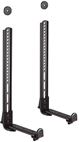 HOLMIOS EASY SOLUTIONS! | Soporte para Barra de Sonido | para Barras de 508 a 1143mm | Anchura Regulable | Soporta hasta 15Kg | Color Negro | Universal