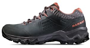 Mammut Nova IV Low GTX Women | Wanderschuhe für Damen, wasserdichte Trekkingschuhe, Outdoor Schuhe, Bergschuhe für Hiking & Trekking, Gore-Tex Freizeitschuhe | Black-Apricot Brandy, 4.5