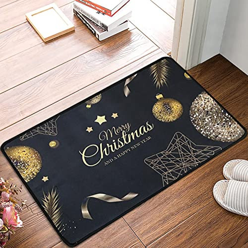 Weihnachtsteppich,60 * 40 cm,Weihnachten rutschfeste Badematte,Badezimmer Teppich,rutschfeste Badematte,Christmas Area Rug,rutschfest Waschbar Flanell Teppich,badezimmerteppich weihnachtsmann