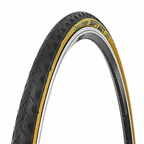 Pneumatico per Mountain Bike, 27,5 x 1,75 Deli Slick TS tanwall, Nero flanco Marrone rinforzato, Anti-foratura, 1,3 mm (47-584) (650b) 62tpi