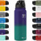 Fanhaw 600 ml Insulated Stainless Steel Water Bottle with 1 Lid (Chug Lid) - For Kids, Women, Men | Leak & Sweat Proof with Anti-Dust Lid (Pruple Green)