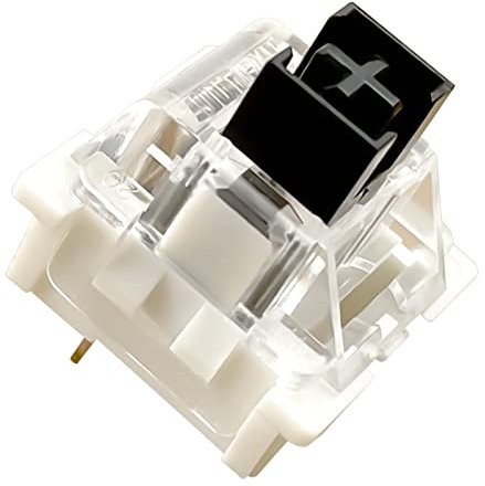 OUTEMU Schwarz Switch 3 Pin Schalter Gateron und Cherry MX Äquivalent DIY Austauschbarer Schalter für Mechanische Gaming Tastatur (72 Stück, Schwarz)