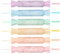 CHOSCH Textmarker in Süßigkeitenform, Keilspitze, auf Wasserbasis, schnell trocknend und reibungslos, 6 Macaron-Farben (Candy Textmarker)