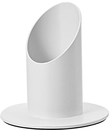 Kerzenständer Kommunionkerze, Metallischer Kerzenständer in mattem Weiß für Verschiedene Kerzentypen wie Stabkerzen, Stumpenkerzen, Tafelkerzen, Taufkerzen und Kommunionkerzen, ø 40 mm (1 Stück)