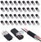 SPOKKI 36 Stück 2-Polig Kabel Steckverbinder Stecker, 18-24AWG Auto Stecker Steckverbindung, Kabel Crimp Anschluss, Wasserdichte Kabelverbinder für Auto Kayak Boote