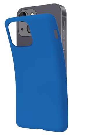 SBS Schutzhülle für iPhone 13 Mini Blau Pantone 2145 C Hülle Weich Flexibel Kratzfest Dünn Bequem in der Tasche Hülle Kompatibel mit Wireless Charging