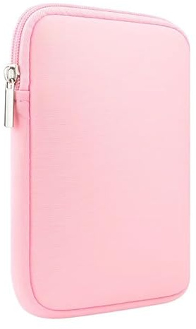 6 Inch Neoprene Sleeve Case Pouch Bag E-Reader Protect Cover Compatible with E-Reader 2022, 2019, Oasis, Kids (Pink)