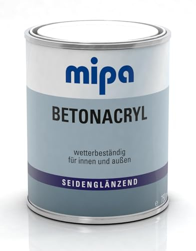 MIPA Betonacryl - Fußbodenanstrich, seidenglänzend/ 750 ml, RAL 7032 Kieselgrau