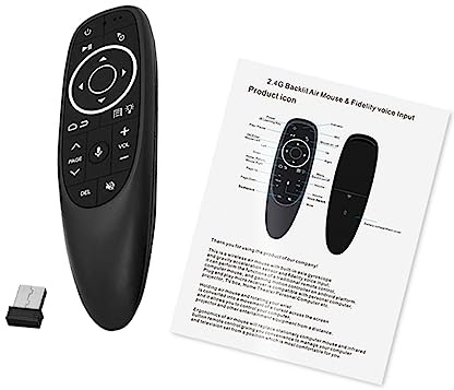 G10S Pro Voice Control Air Mouse with Gyro Sensing Mini Wireless for Smart Remote Backlit For TV Box PC for