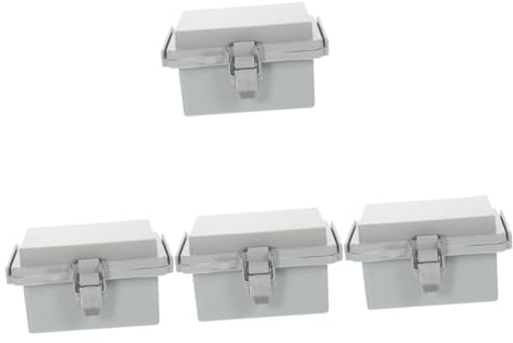 Gadpiparty 4 Sätze elektrische Box kunststoffschale terassendielen außen kunststoff Wohnmobil Zubehör Kabeleinführung draussen ankommende Leitung Verdrahtung Steckdose Anschlussdose Plastik