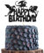 SYKYCTCY 1 Pack Dragon Happy Birthday Cake Topper Glitter Fantasy Birthday Cake Pick forMedieval Dragon Theme Baby Shower Kids Birthday Party Cake Decorations Supplies Black