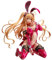 Jiumaocleu Caroline Yuri Figur Modell Statue, 35 cm Kniehaltung, rotes Häschen, Mädchen, Anime-Actionfigur, Skulptur, handgefertigt, Sammlerstück, Desktop-Display-Dekoration