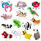 13PCS Walking Tier Folienballons, Karikatur Helium Ballons Gas mit 2 Ballonköpfen, Airwalker Luftballons Tiere für Thematische Party Deko Mitgebsel