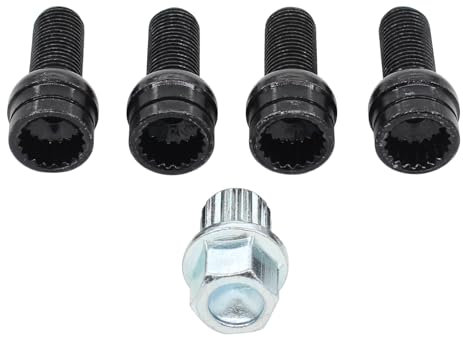 MOTOKU M14 x 1.5 Antitheft Wheel Bolts Lock Lug Nut with Key for VW Golf Jetta Beetle Passat Audi A3 A4 A5 A6 A8 TT S3 Q3 Q5 Q7