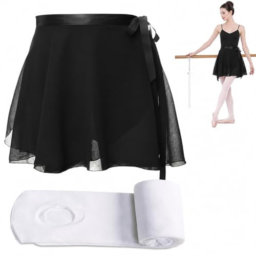 Vielseitiger Wickelrock Damen Ballettrock in Rosa, Tanzrock für Damen und Junge Tänzerinnen, Ideal Ballerina Rock & Ballettkleidung