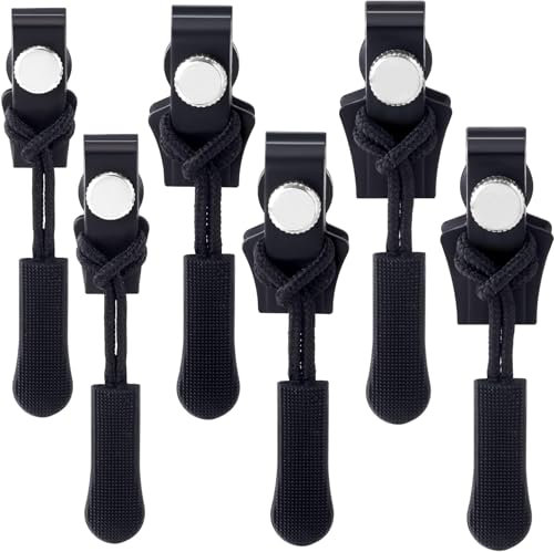 Reißverschluss Schieber, Frundoo Kunststoffe Universell Abnehmbares Ersatz Reisverschluss-reparaturset, Reißverschluss Reparieren, Reisverschluss Fix Kit für Jacke/Mantel/Rucksack (6pcs)