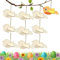 3D Vögel Deko Holz Bastelset,10 Stück 3D Vogel aus Holz Ostern Basteln Kinder,Easter Wood Crafts,Wooden Easter Ornaments for Painting,Basteln Holzanhänger DIY, Jungen und Mädchen