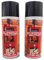 SIRAMICO COATINGS Stove, Chimnea, Smoker & BBQ Spray Paint Restorer | High Temperature Paint Formula up to 1000°C | Black Red or White 400ml (2, Fire Red)