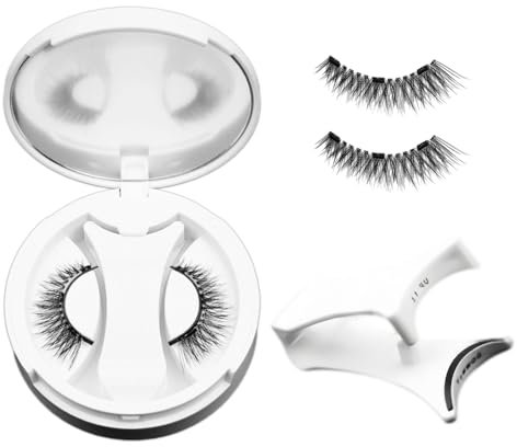 Zhuomuniao Eyelash - Faux cils magnétiques réutilisables - Aspect naturel - Avec applicateur - Facile à porter et à enlever - Avec instructions en 4 étapes