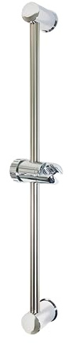 Romy 80 - Barre de douche en métal - Hauteur 80 cm - Avec support de douche - Barre de douche avec support de pommeau de douche - Support conique - Support de pommeau de douche réglable en hauteur