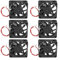 Pack of 6 Extruder Fans DC 12V 4010 with 30 cm Cable for 3D Printer Upgrades