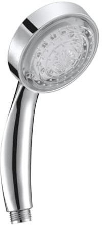 Farbwechselnder LED Duschkopf Ld8008-a14, Runde Form | Abs in Silber, Reagiert Wasserfluss, für Feste Montage Am Badarmaturen Anschluss