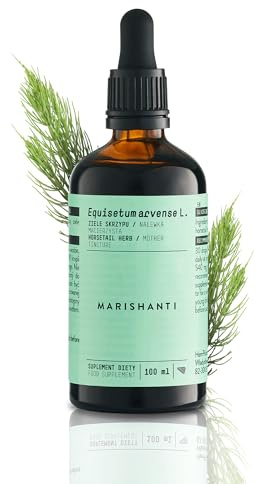 Schachtelhalm (Equisetum arvense) Alkoholfreie Urtinktur – flüssiger Extrakt – Tropfen – 100 ml – Nahrungsergänzungsmittel – Marishanti – 100% natürlich und vegan