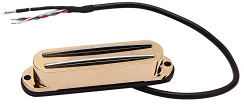 Demiawaking Belcat Hot Rails Pickup für ST Parts Ferrit Mini Humbucker (Gold)