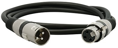 Kenford PA XLR-Verlängerung 1 m (Stecker/Buchse)