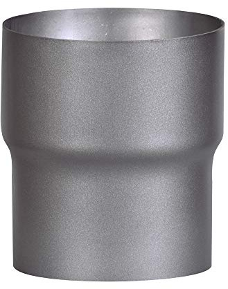 FIREFIX RD150/Ü4 Erweiterung 150 auf 180 für 2 mm starke Rauchrohre, dunkelgrau lackiert, von 150 mm Ofenanschluss auf 180 mm Wandanschluss