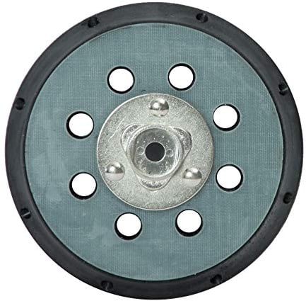 Dino KRAFTPAKET 640257 125 mm-5/16-24 Trägerplatte (12,7 cm) für Dual Action Orbital Polierer 640213 (21 mm), gelb, 125mm (5 Inch)
