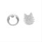925 Sterling Silber Ohrringe,Ohrstecker,Damenohrringe, Totoro, Asymmetrische Ohrringe, Modeaccessoires, Geschenke, Hypoallergen, Kreativ Ohrringe Silber 925 Hängend