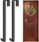 Chuangdi Metall Kranz Kleiderbügel für Weihnachten Haus Büro Wand Hochzeit Tür Dekor Haken Kranz Haken Kleiderbügel 15 Zoll, Kranz Kleiderbügel für Indoor und Outdoor Display (Schwarz, 2 Packungen)
