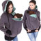 DNJKH Veste Porte-bébé, 3 en 1 maternité Laine Polaire Blouson Kangourou pour Allaitement,Violet,L