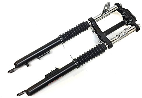 Gabel Federgabel komplett Schwarz passend für Tomos A35 Mofa Moped Mokick – Länge 630mm